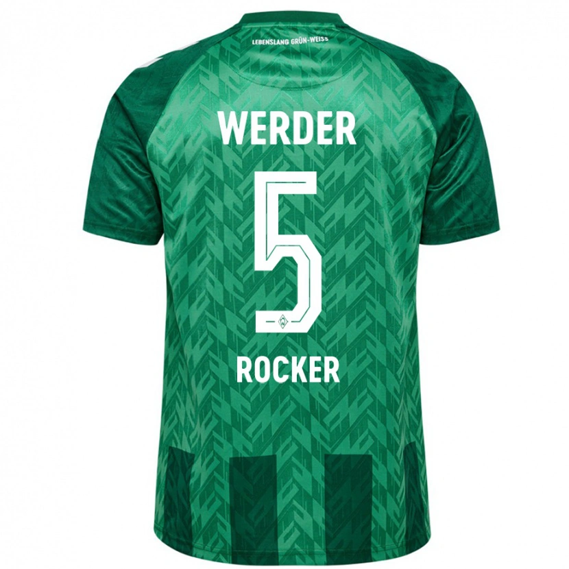 Danxen Børn Cimo Röcker #5 Grøn Hjemmebane Spillertrøjer 2024/25 Trøje T-Shirt