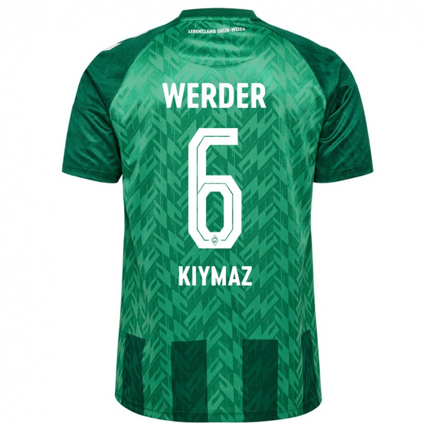 Danxen Børn Anil Kiymaz #6 Grøn Hjemmebane Spillertrøjer 2024/25 Trøje T-Shirt