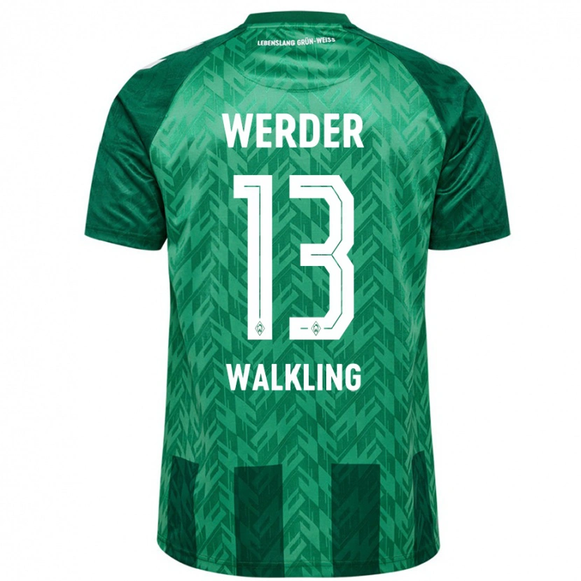 Danxen Børn Ricarda Walkling #13 Grøn Hjemmebane Spillertrøjer 2024/25 Trøje T-Shirt