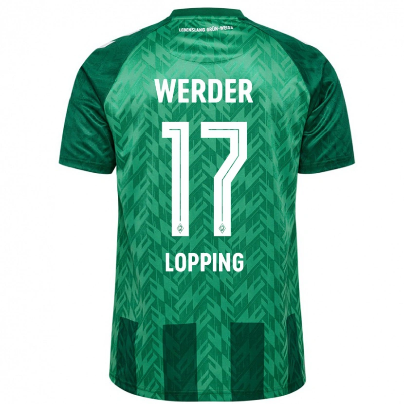 Danxen Børn Jakob Löpping #17 Grøn Hjemmebane Spillertrøjer 2024/25 Trøje T-Shirt