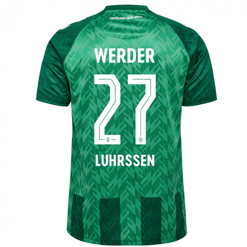 Danxen Børn Nina Luhrssen #27 Grøn Hjemmebane Spillertrøjer 2024/25 Trøje T-Shirt