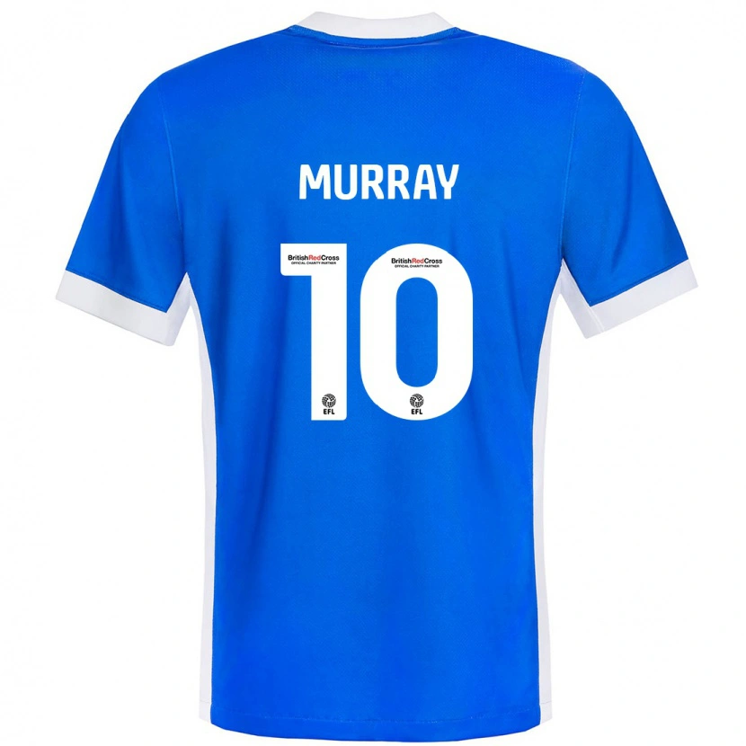 Danxen Børn Christie Harrison-Murray #10 Blå Hvid Hjemmebane Spillertrøjer 2024/25 Trøje T-Shirt
