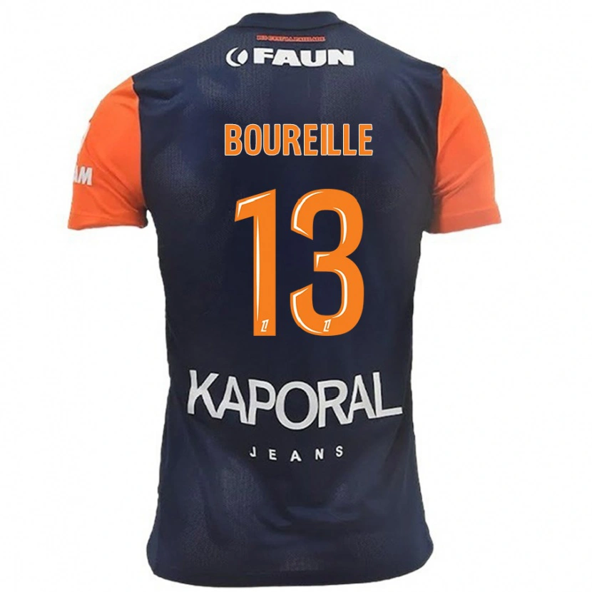 Danxen Børn Celeste Boureille #13 Marineblå Orange Hjemmebane Spillertrøjer 2024/25 Trøje T-Shirt