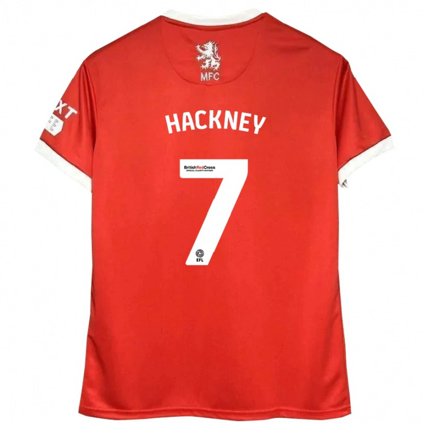 Danxen Børn Hayden Hackney #7 Rød Hvid Hjemmebane Spillertrøjer 2024/25 Trøje T-Shirt