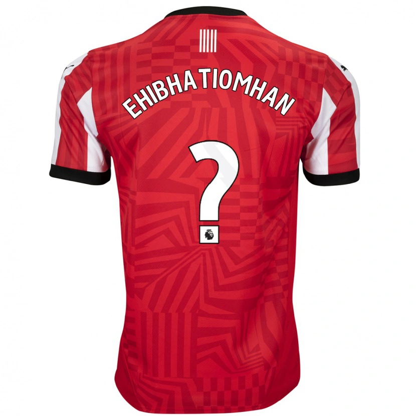 Danxen Børn Princewill Ehibhatiomhan #0 Rød Hvid Hjemmebane Spillertrøjer 2024/25 Trøje T-Shirt