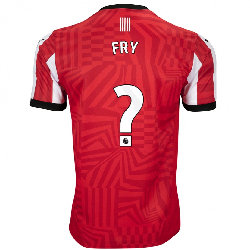 Danxen Børn Max Fry #0 Rød Hvid Hjemmebane Spillertrøjer 2024/25 Trøje T-Shirt