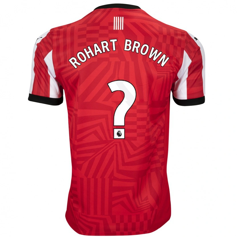Danxen Børn Thierry Rohart-Brown #0 Rød Hvid Hjemmebane Spillertrøjer 2024/25 Trøje T-Shirt