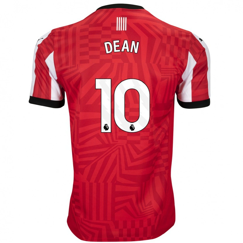 Danxen Børn Rianna Dean #10 Rød Hvid Hjemmebane Spillertrøjer 2024/25 Trøje T-Shirt