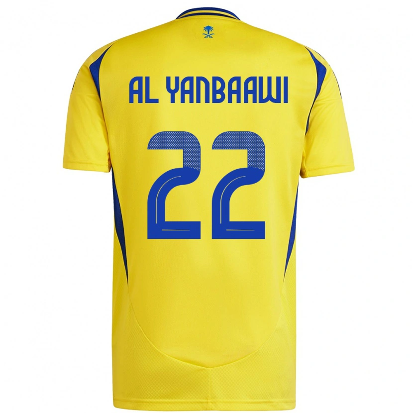 Danxen Børn Tahani Al-Yanbaawi #22 Gul Blå Hjemmebane Spillertrøjer 2024/25 Trøje T-Shirt