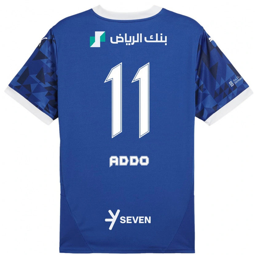 Danxen Børn Elizabeth Addo #11 Mørkeblå Hvid Hjemmebane Spillertrøjer 2024/25 Trøje T-Shirt