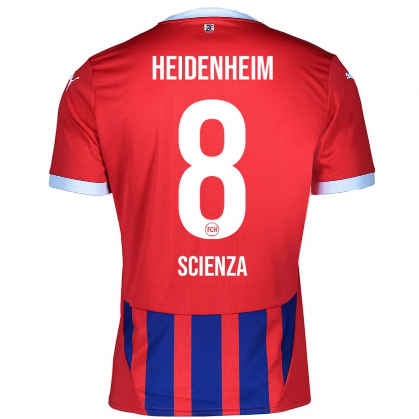 Danxen Børn Léo Scienza #8 Rød Blå Hjemmebane Spillertrøjer 2024/25 Trøje T-Shirt