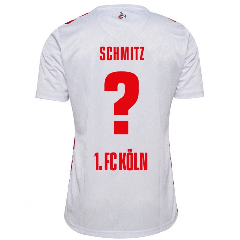 Danxen Børn Timo Schmitz #0 Hvid Rød Hjemmebane Spillertrøjer 2024/25 Trøje T-Shirt