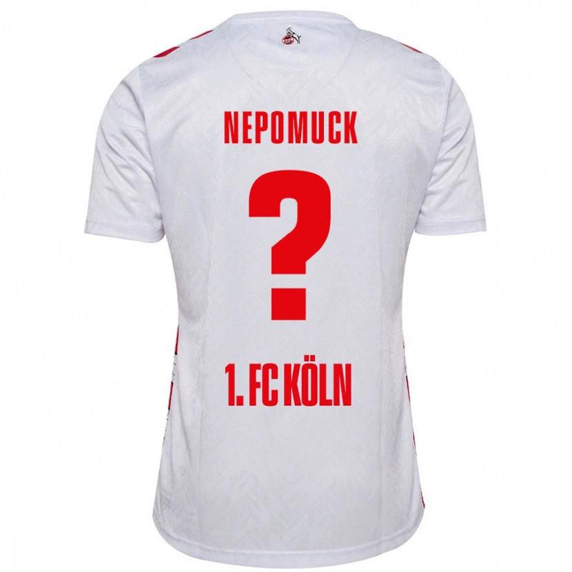 Danxen Børn Simon Nepomuck #0 Hvid Rød Hjemmebane Spillertrøjer 2024/25 Trøje T-Shirt