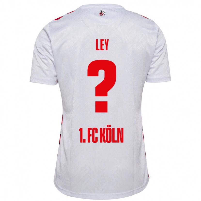 Danxen Børn Benjamin Ley #0 Hvid Rød Hjemmebane Spillertrøjer 2024/25 Trøje T-Shirt