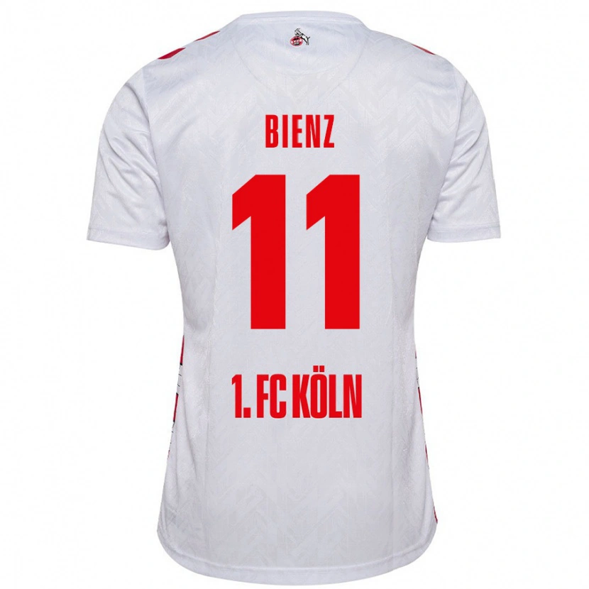 Danxen Børn Alena Bienz #11 Hvid Rød Hjemmebane Spillertrøjer 2024/25 Trøje T-Shirt
