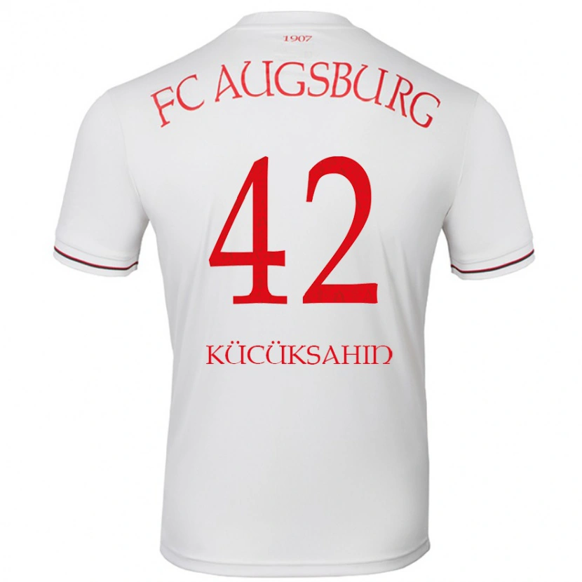 Danxen Børn Mahmut Kücüksahin #42 Hvid Hjemmebane Spillertrøjer 2024/25 Trøje T-Shirt