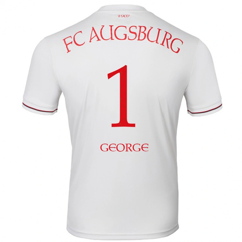 Danxen Børn Noah George #1 Hvid Hjemmebane Spillertrøjer 2024/25 Trøje T-Shirt