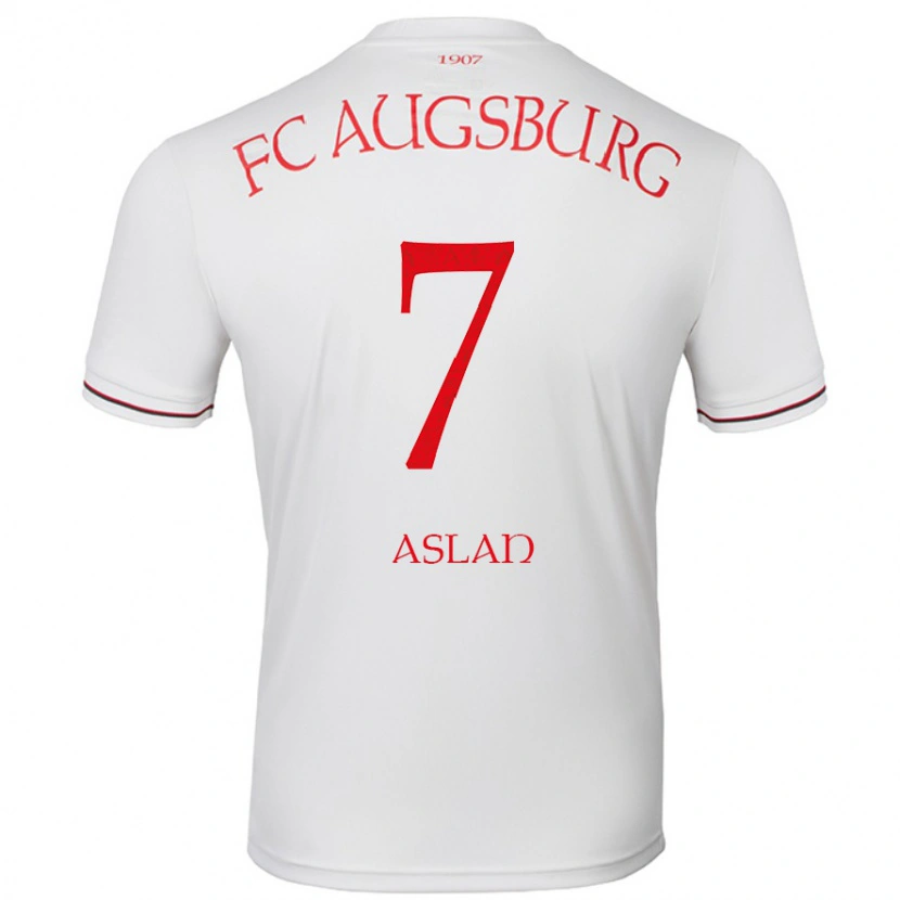 Danxen Børn Berkay Aslan #7 Hvid Hjemmebane Spillertrøjer 2024/25 Trøje T-Shirt