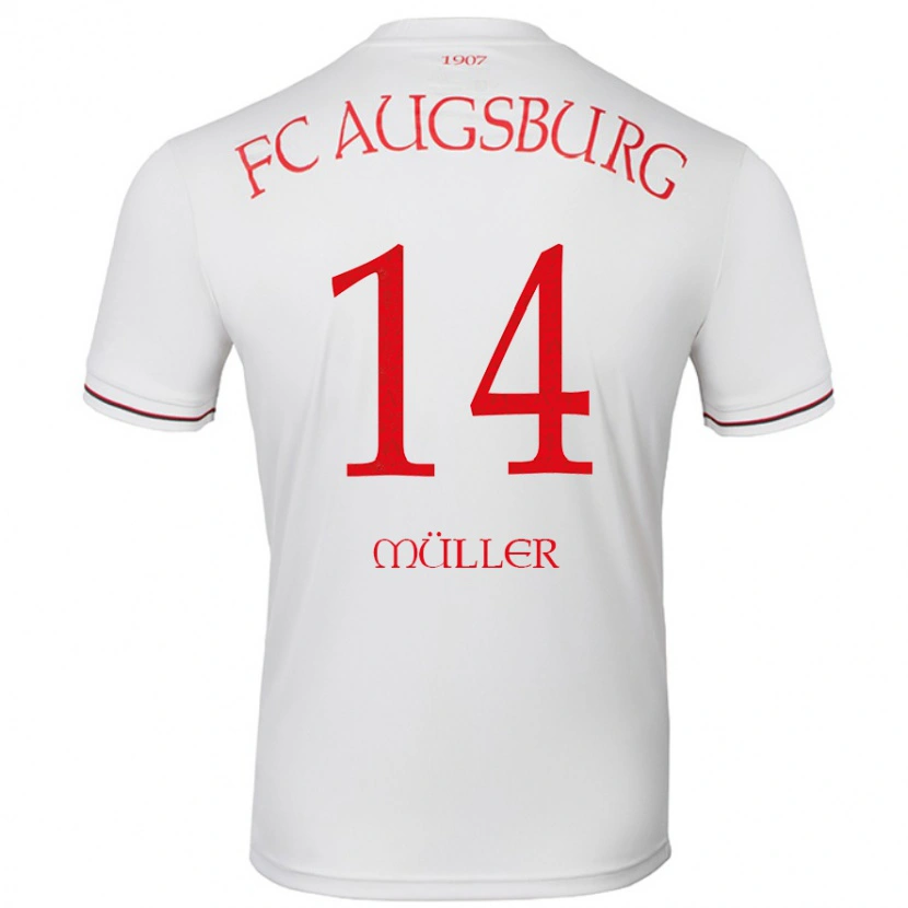 Danxen Børn Mato Müller #14 Hvid Hjemmebane Spillertrøjer 2024/25 Trøje T-Shirt