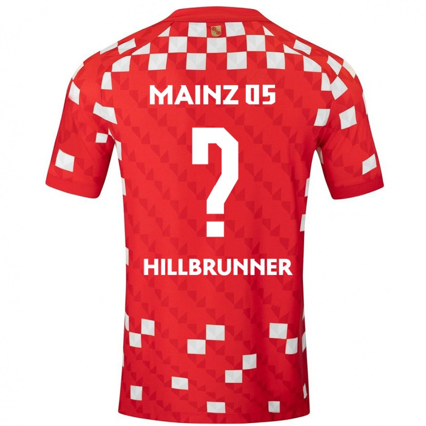 Danxen Børn Fynn Hillbrunner #0 Hvid Rød Hjemmebane Spillertrøjer 2024/25 Trøje T-Shirt