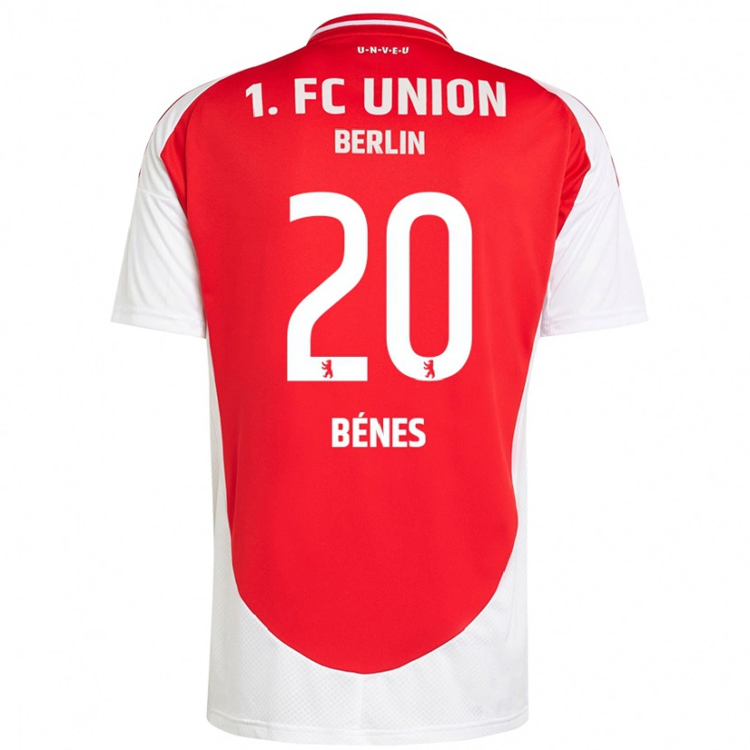 Danxen Børn László Bénes #20 Rød Hvid Hjemmebane Spillertrøjer 2024/25 Trøje T-Shirt