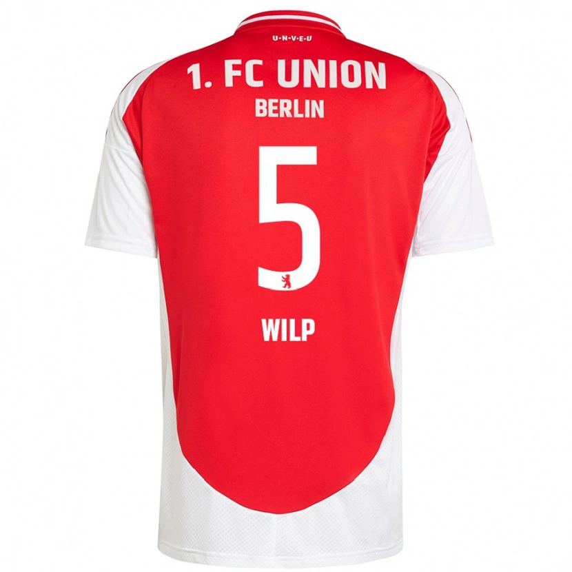 Danxen Børn Bennett Wilp #5 Rød Hvid Hjemmebane Spillertrøjer 2024/25 Trøje T-Shirt