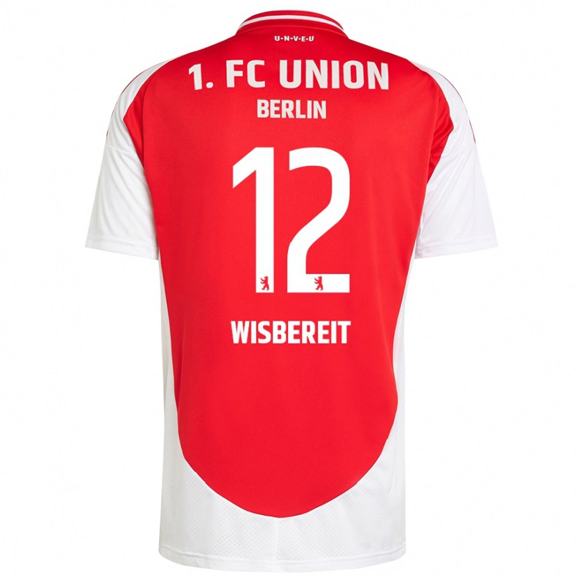 Danxen Børn Tom Wisbereit #12 Rød Hvid Hjemmebane Spillertrøjer 2024/25 Trøje T-Shirt