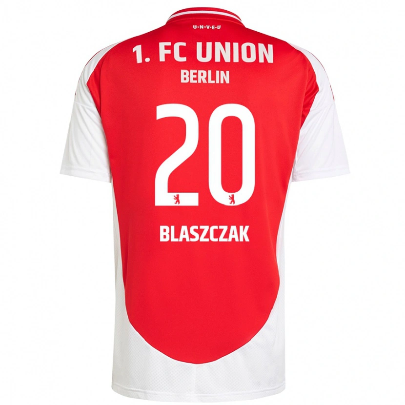 Danxen Børn Tim Blaszczak #20 Rød Hvid Hjemmebane Spillertrøjer 2024/25 Trøje T-Shirt