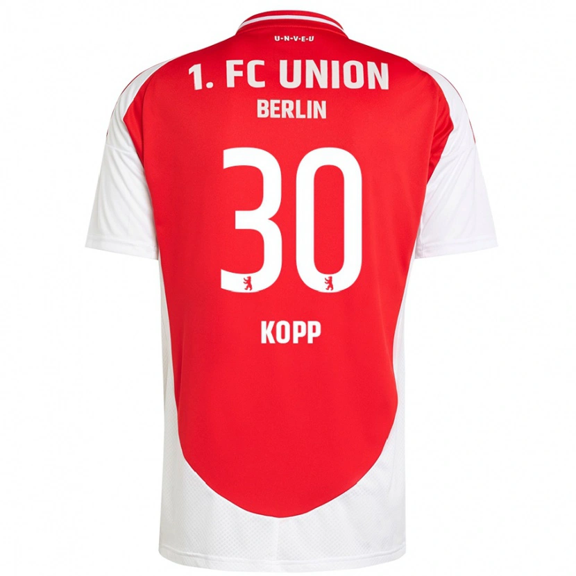 Danxen Børn Marvin Kopp #30 Rød Hvid Hjemmebane Spillertrøjer 2024/25 Trøje T-Shirt
