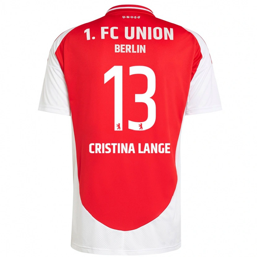 Danxen Børn Maria Cristina Lange #13 Rød Hvid Hjemmebane Spillertrøjer 2024/25 Trøje T-Shirt