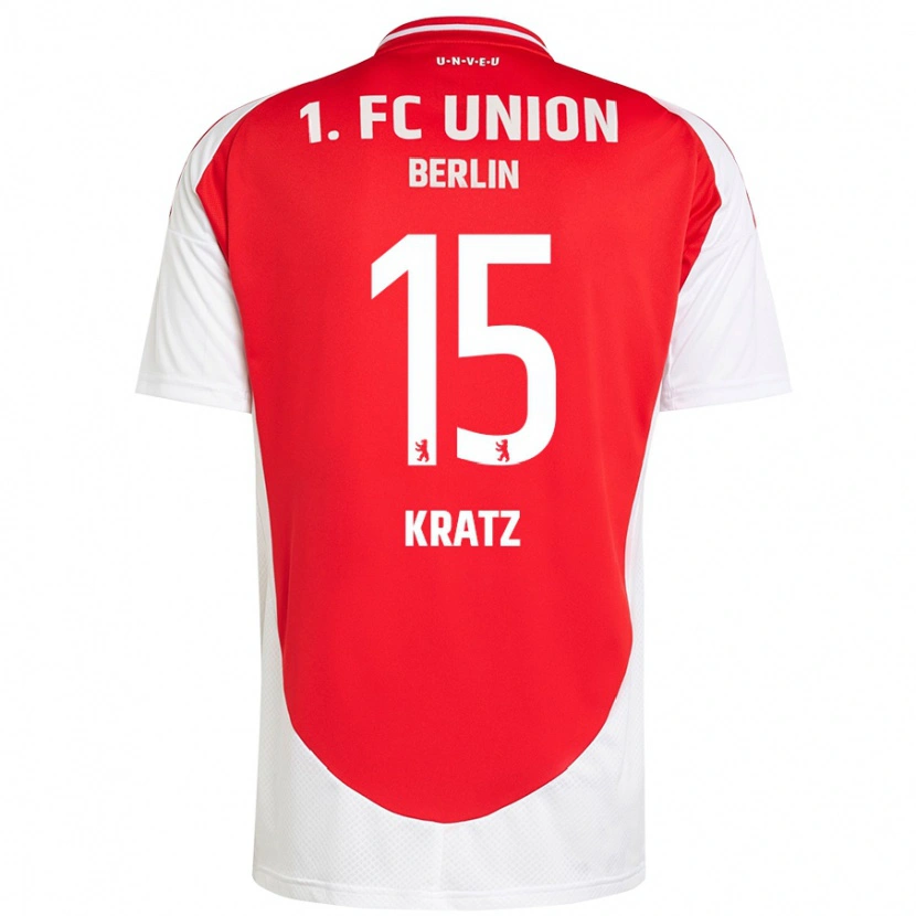 Danxen Børn Hannah Kratz #15 Rød Hvid Hjemmebane Spillertrøjer 2024/25 Trøje T-Shirt