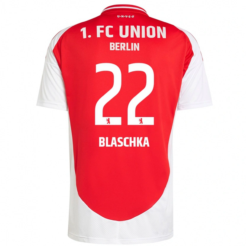 Danxen Børn Anouk Blaschka #22 Rød Hvid Hjemmebane Spillertrøjer 2024/25 Trøje T-Shirt