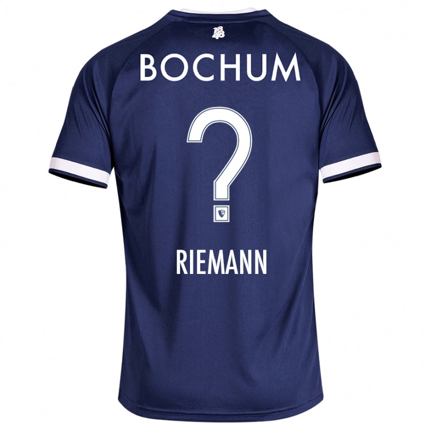 Danxen Børn Manuel Riemann #0 Mørkeblå Hjemmebane Spillertrøjer 2024/25 Trøje T-Shirt