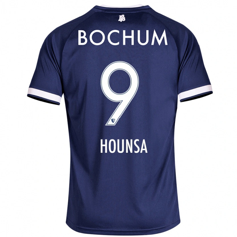 Danxen Børn Eligius Hounsa #9 Mørkeblå Hjemmebane Spillertrøjer 2024/25 Trøje T-Shirt