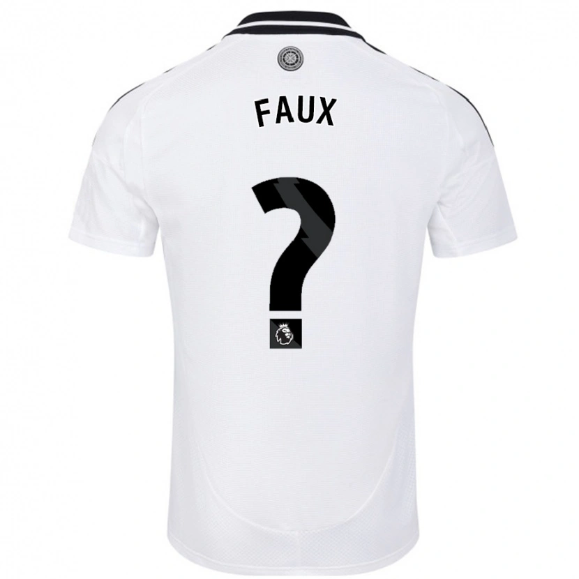 Danxen Børn Alex Faux #0 Hvid Hjemmebane Spillertrøjer 2024/25 Trøje T-Shirt
