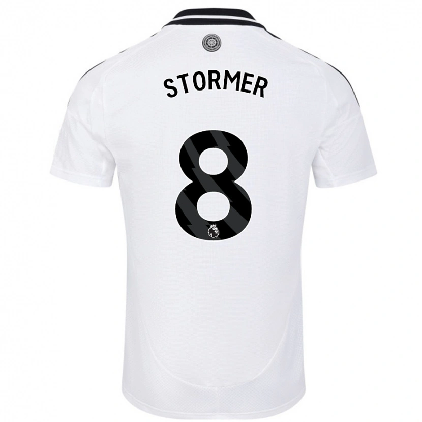 Danxen Børn Becky Stormer #8 Hvid Hjemmebane Spillertrøjer 2024/25 Trøje T-Shirt