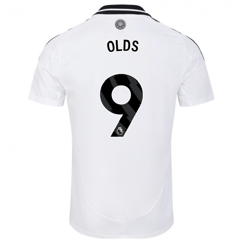 Danxen Børn Ellie Olds #9 Hvid Hjemmebane Spillertrøjer 2024/25 Trøje T-Shirt