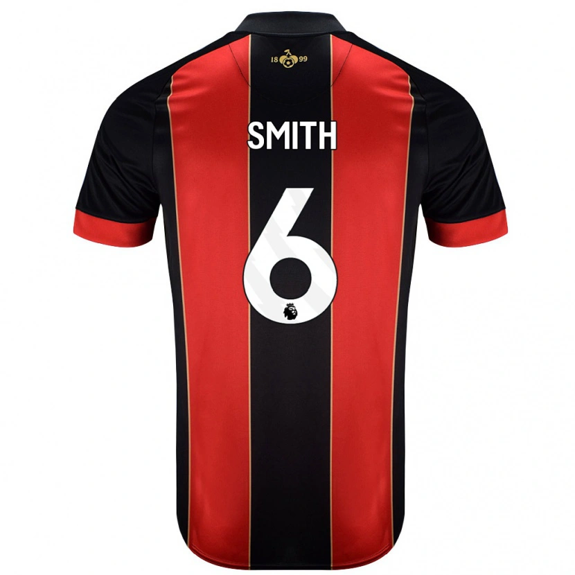 Danxen Børn Maisy Smith #6 Rød Sort Hjemmebane Spillertrøjer 2024/25 Trøje T-Shirt