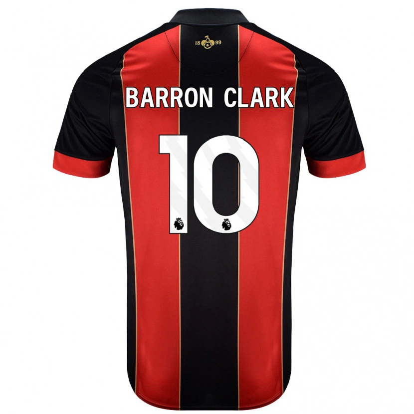 Danxen Børn Molly Barron-Clark #10 Rød Sort Hjemmebane Spillertrøjer 2024/25 Trøje T-Shirt
