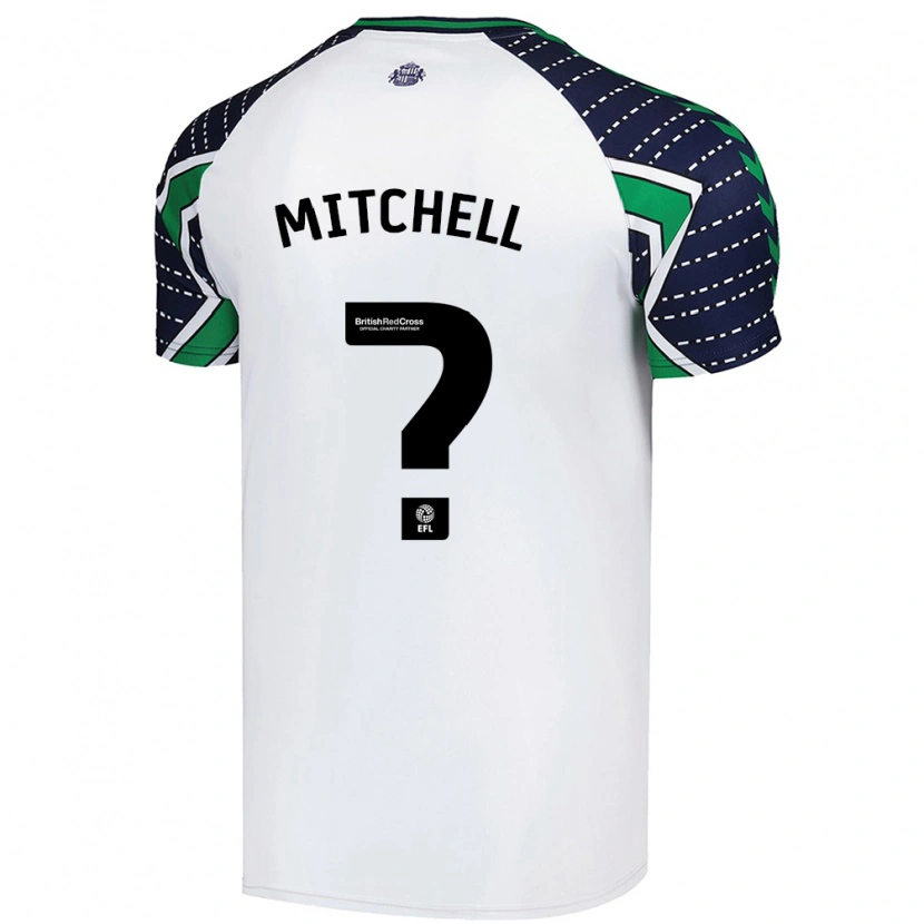 Danxen Børn Cuba Mitchell #0 Hvid Udebane Spillertrøjer 2024/25 Trøje T-Shirt