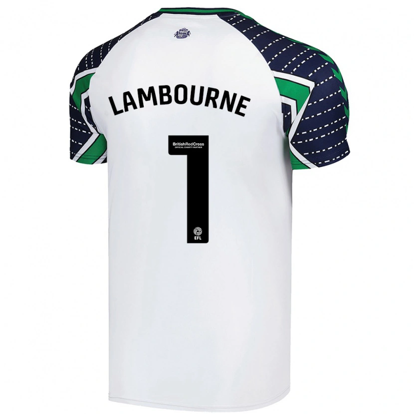Danxen Børn Demi Lambourne #1 Hvid Udebane Spillertrøjer 2024/25 Trøje T-Shirt