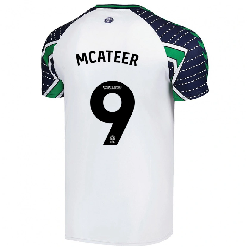 Danxen Børn Mary Mcateer #9 Hvid Udebane Spillertrøjer 2024/25 Trøje T-Shirt