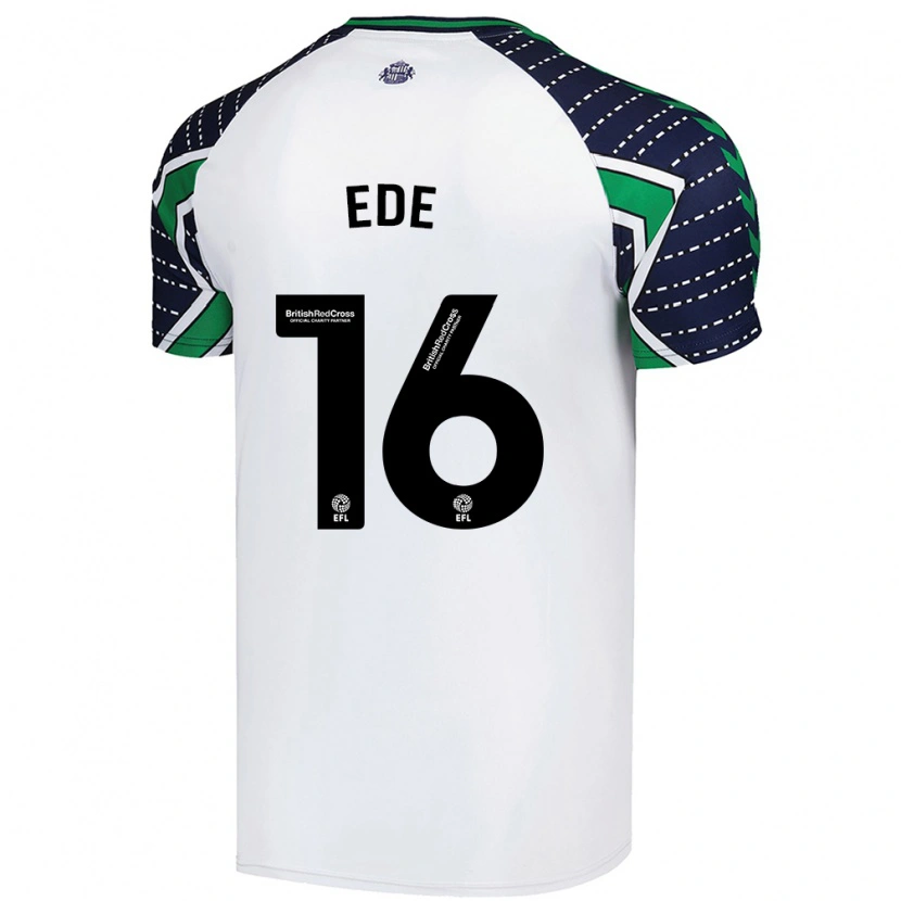 Danxen Børn Grace Ede #16 Hvid Udebane Spillertrøjer 2024/25 Trøje T-Shirt