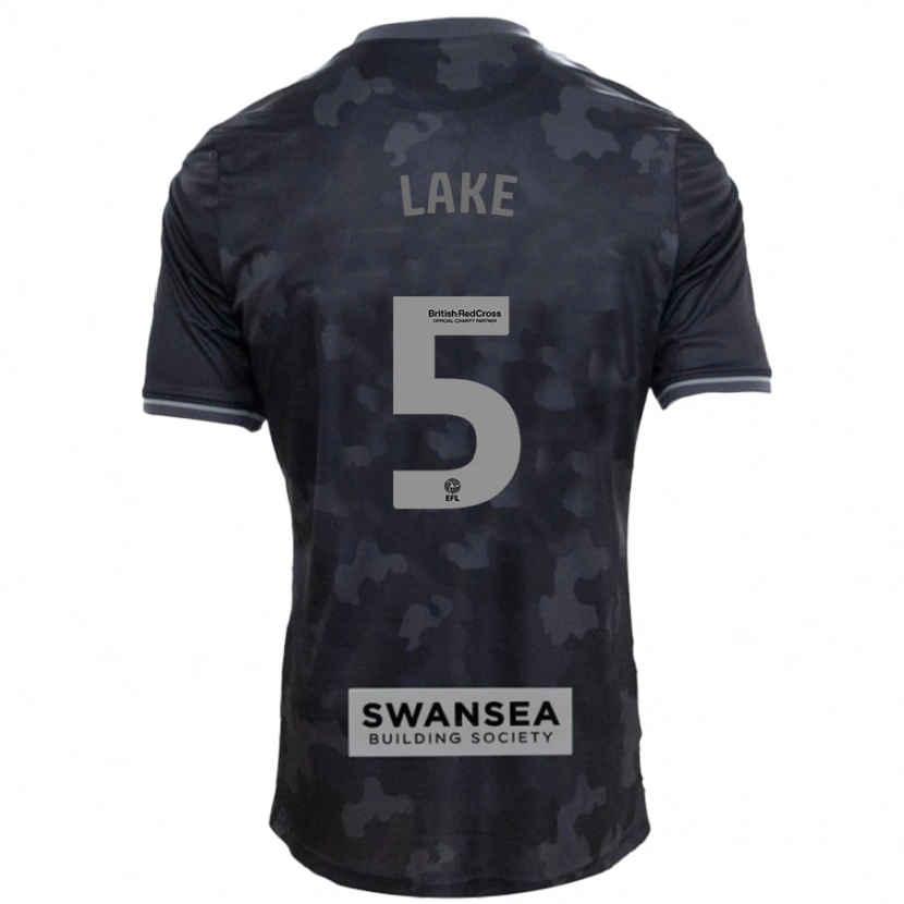 Danxen Børn Ellie Lake #5 Sort Udebane Spillertrøjer 2024/25 Trøje T-Shirt