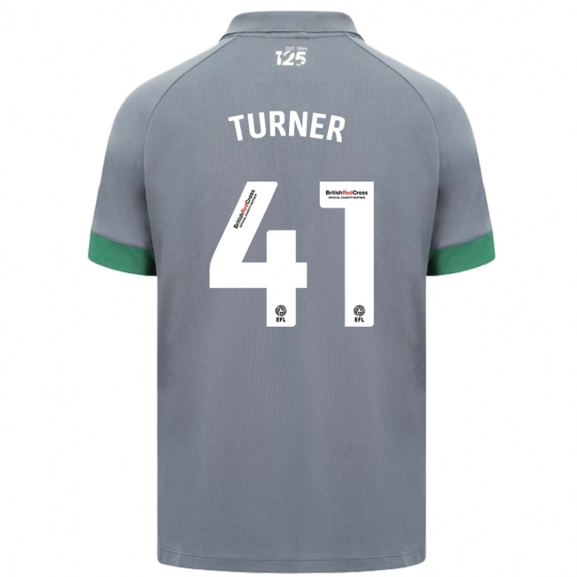 Danxen Børn Matthew Turner #41 Mørkegrå Udebane Spillertrøjer 2024/25 Trøje T-Shirt