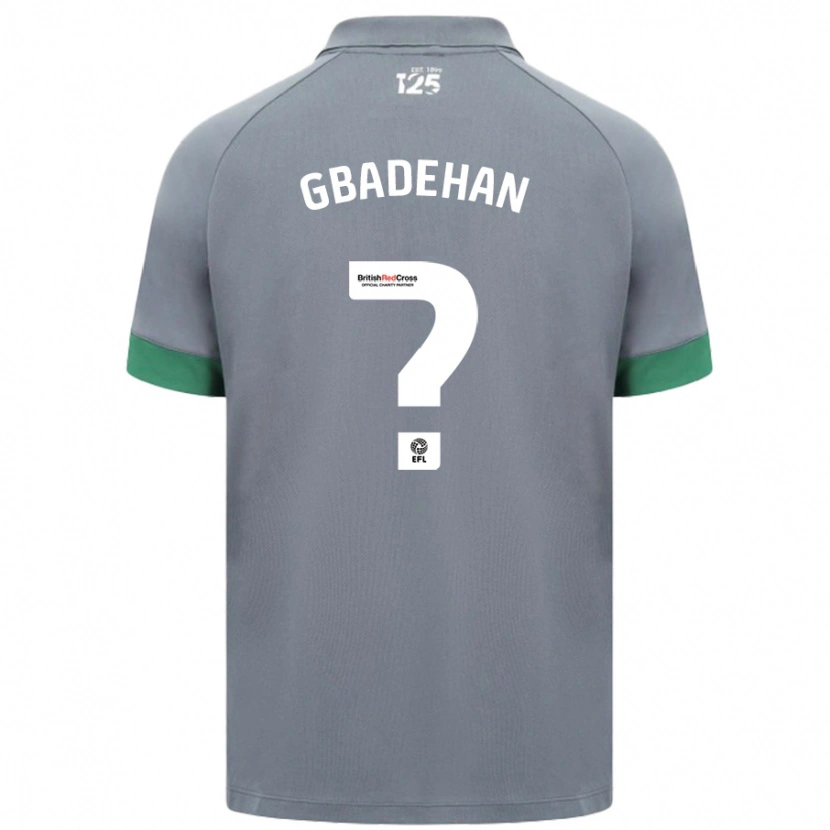 Danxen Børn Adeteye Gbadehan #0 Mørkegrå Udebane Spillertrøjer 2024/25 Trøje T-Shirt