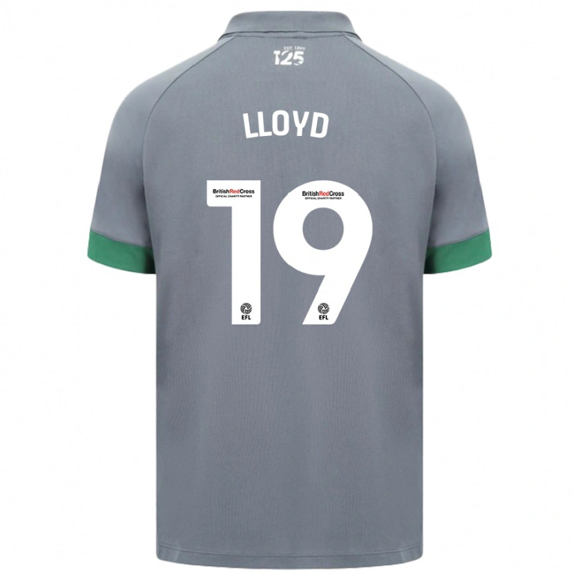 Danxen Børn Madison Lloyd #19 Mørkegrå Udebane Spillertrøjer 2024/25 Trøje T-Shirt
