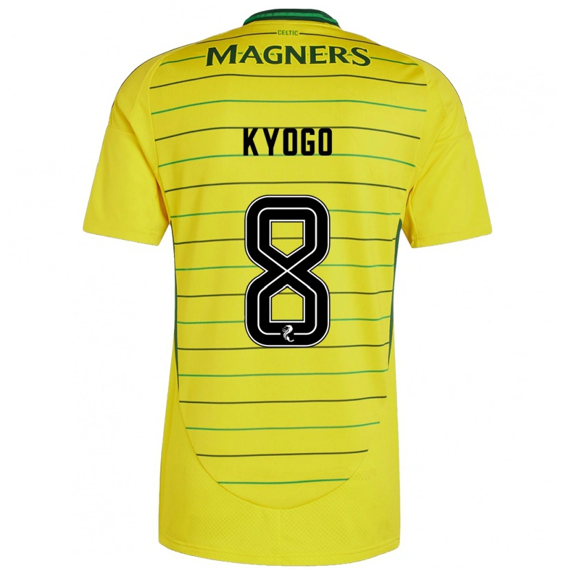 Danxen Børn Kyogo Furuhashi #8 Gul Udebane Spillertrøjer 2024/25 Trøje T-Shirt