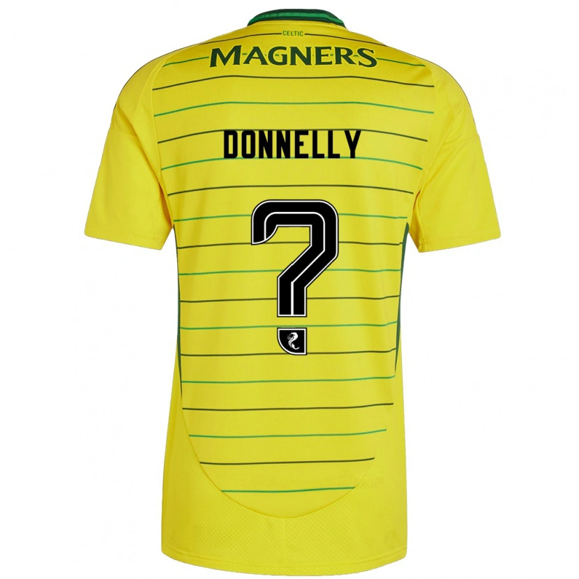 Danxen Børn Jacob Donnelly #0 Gul Udebane Spillertrøjer 2024/25 Trøje T-Shirt