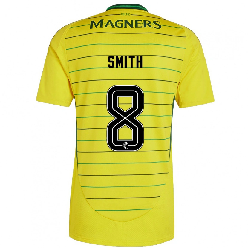 Danxen Børn Jenny Smith #8 Gul Udebane Spillertrøjer 2024/25 Trøje T-Shirt
